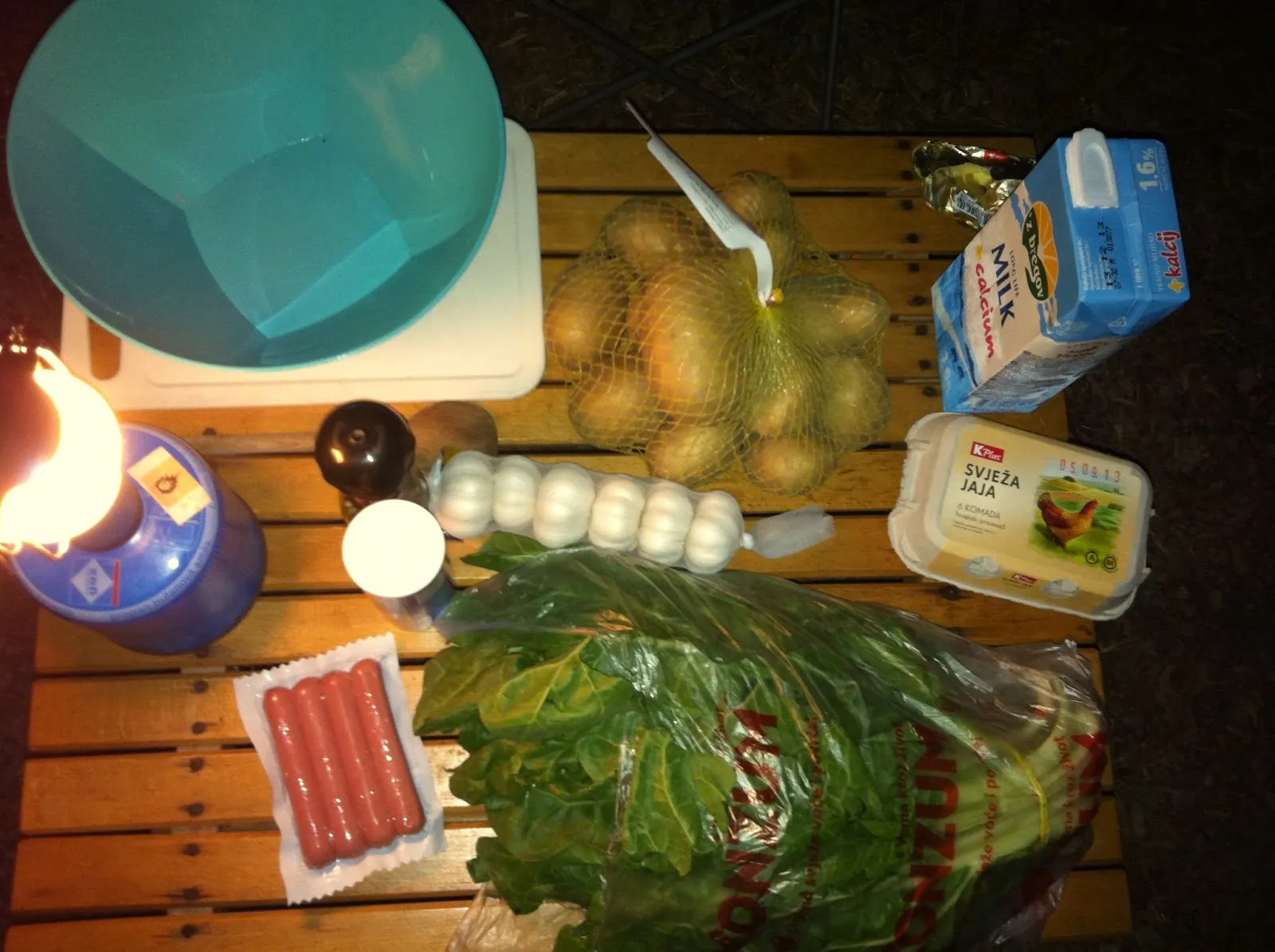 Pire kromipir + Blitva + Jajček + Hrenavke = Slovensko kosilo